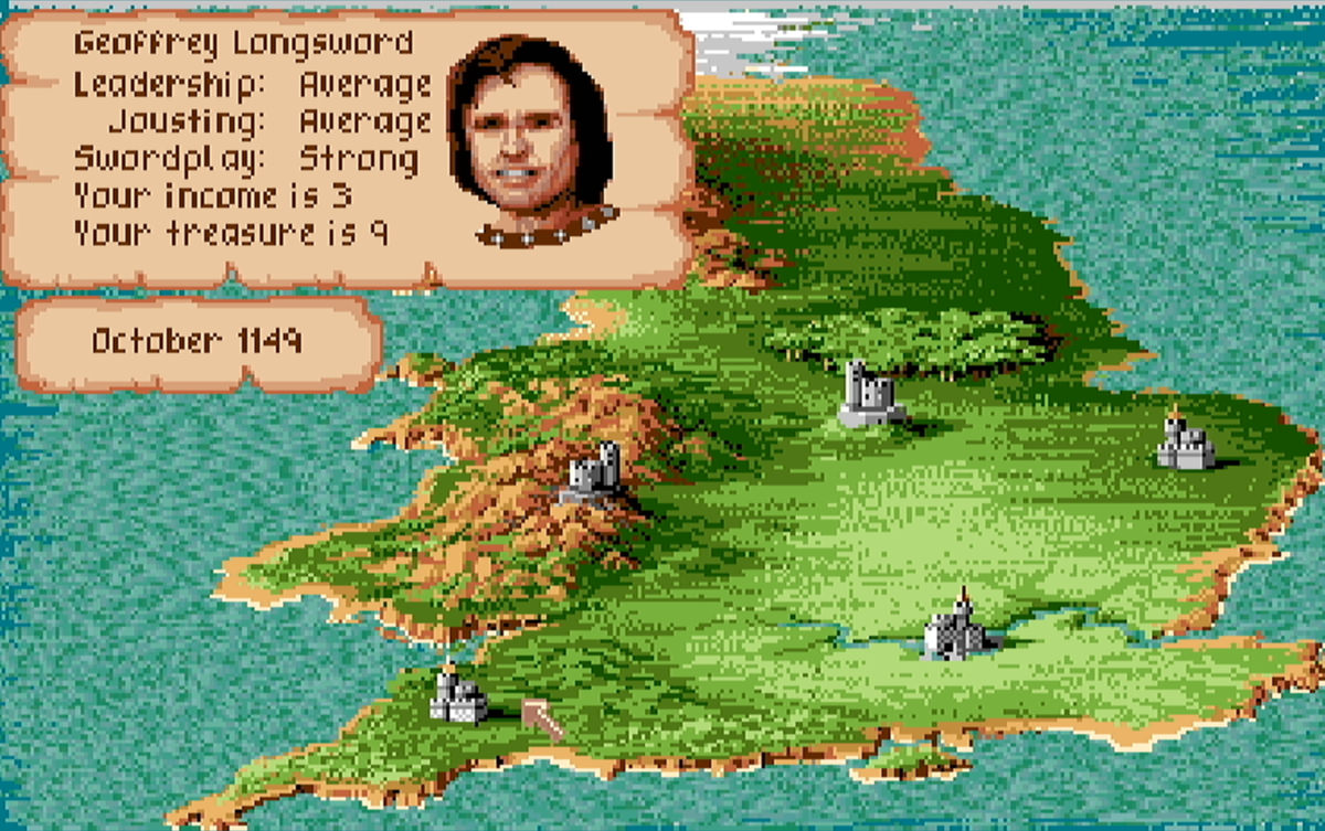 Katso lähemmin Defender of the Crown: main screen