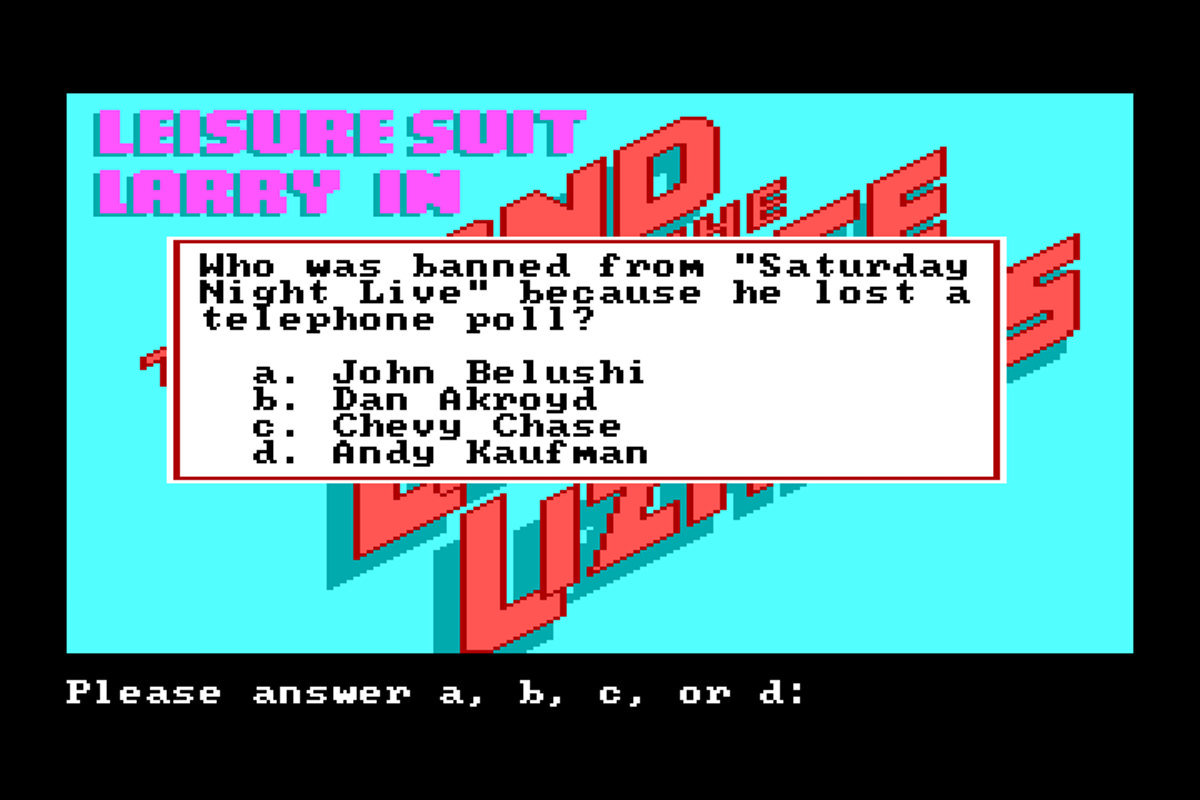 Katso lähemmin Leisure Suit Larry 1: Quiz